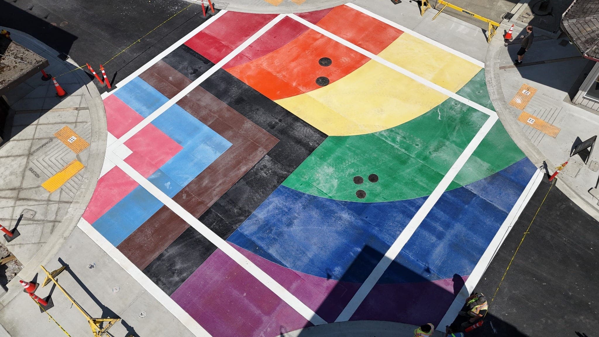 Rainbow intersection — Nanaimo