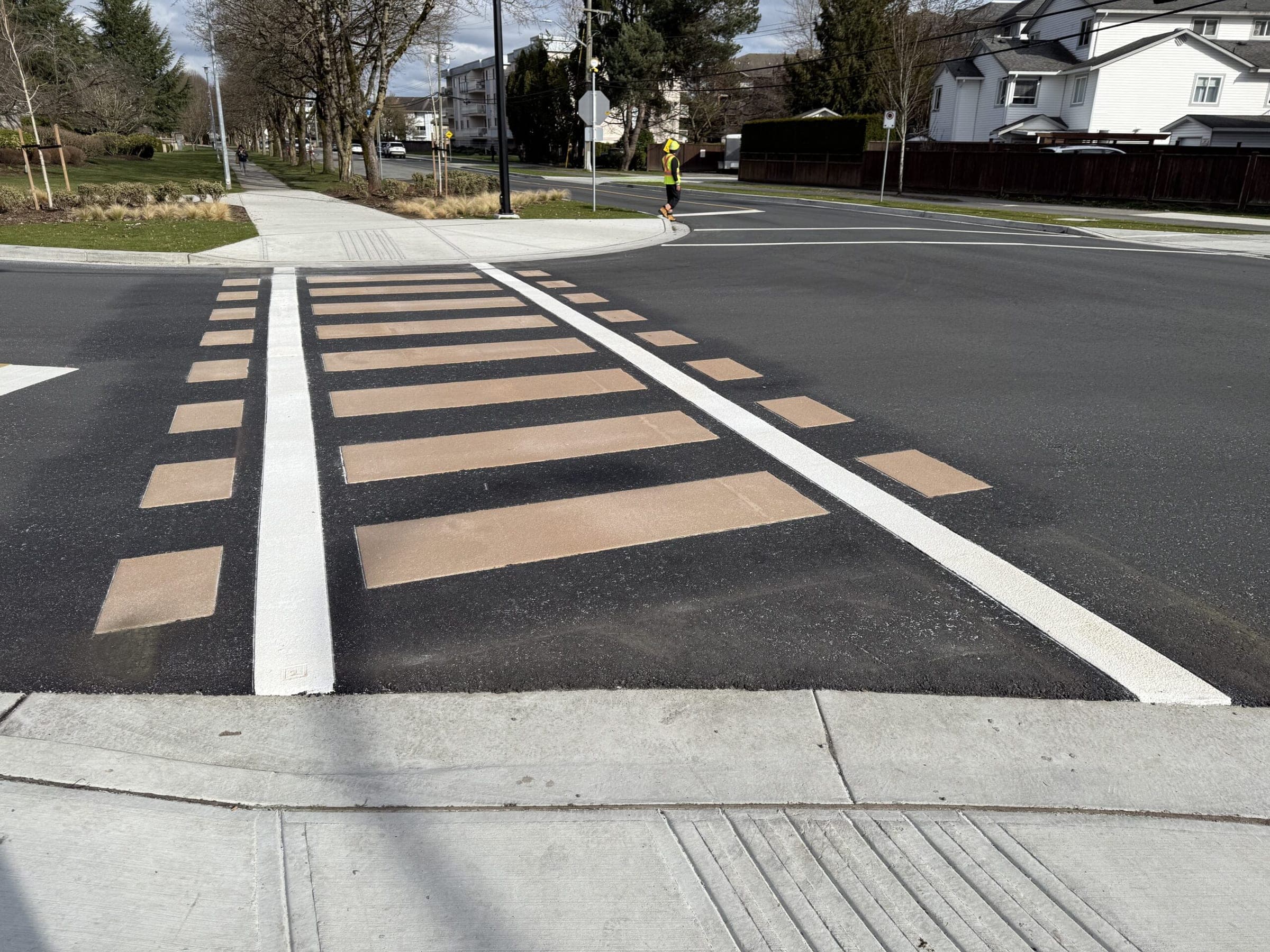 Railroad-inspired crosswalk — City of Langley