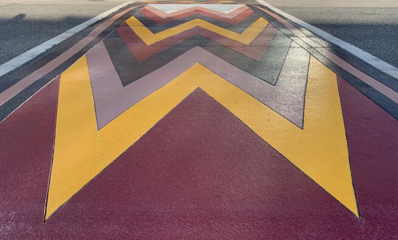 Musqueam crosswalk on Granville Street