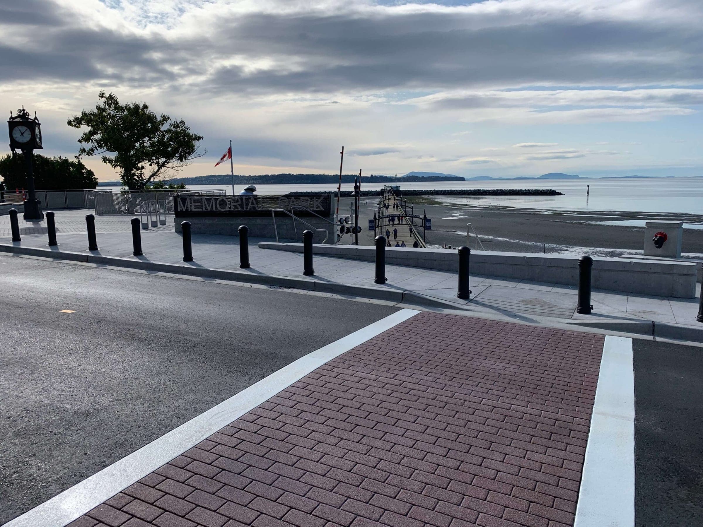 White Rock Pier crosswalk