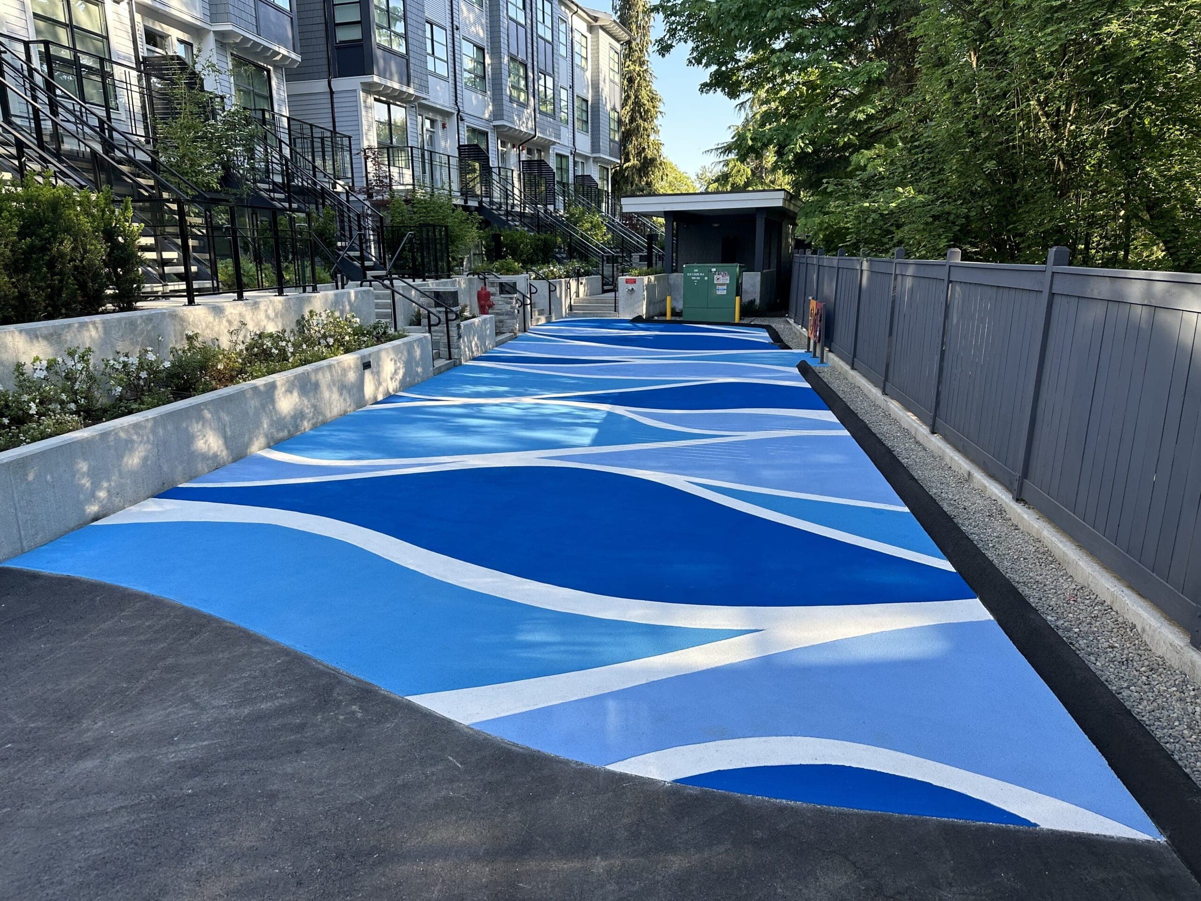 Maplewoods Townhomes — decorative fire lane