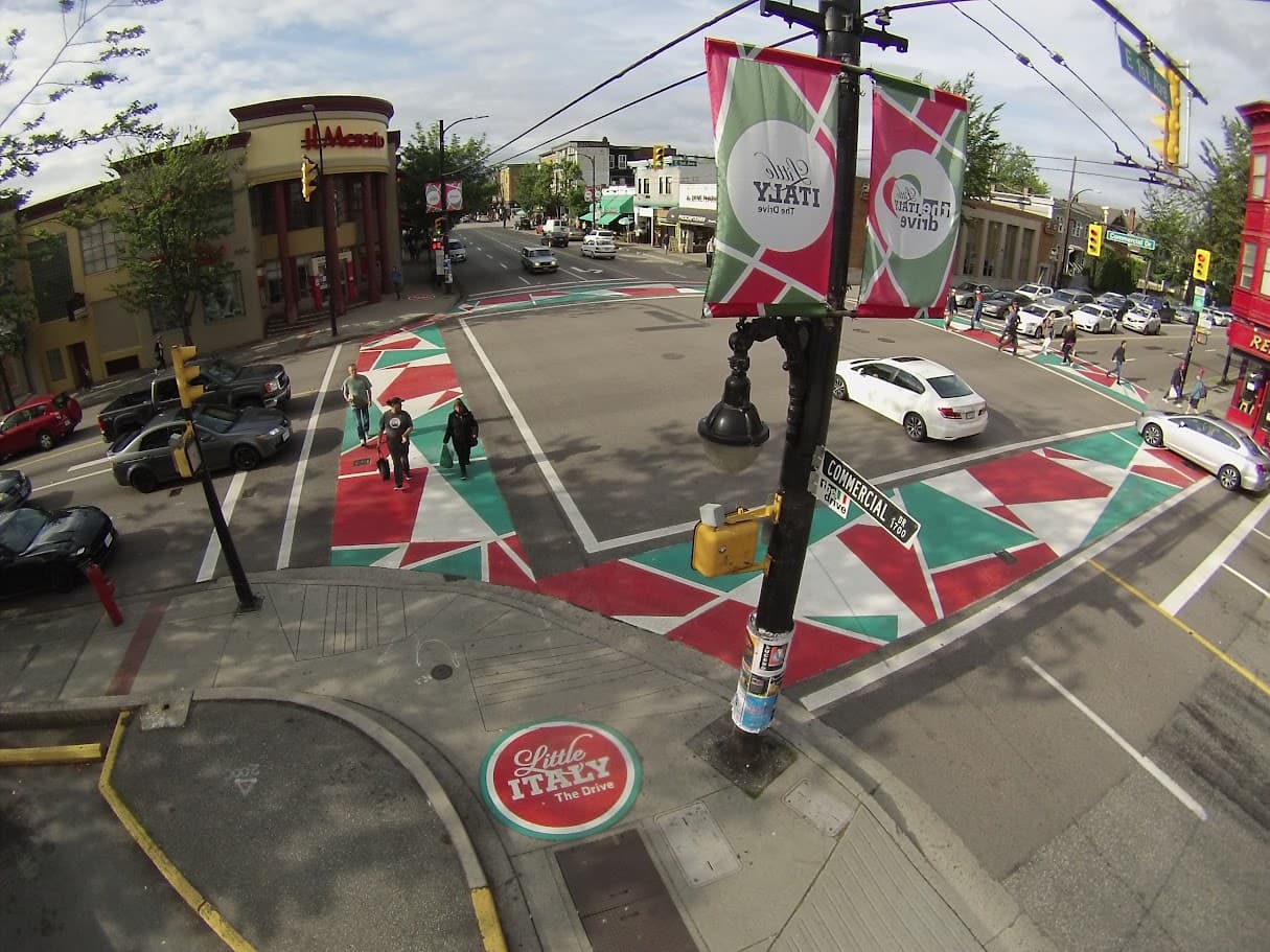 Little Italy crosswalks — Commercial Drive