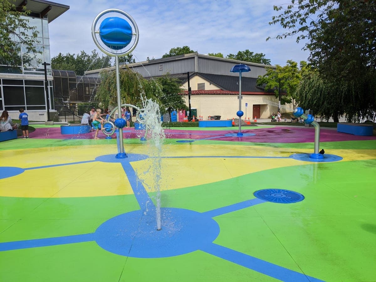 Confederation Park Water Feature Burnaby: StreetBond150 Surface Revitalization